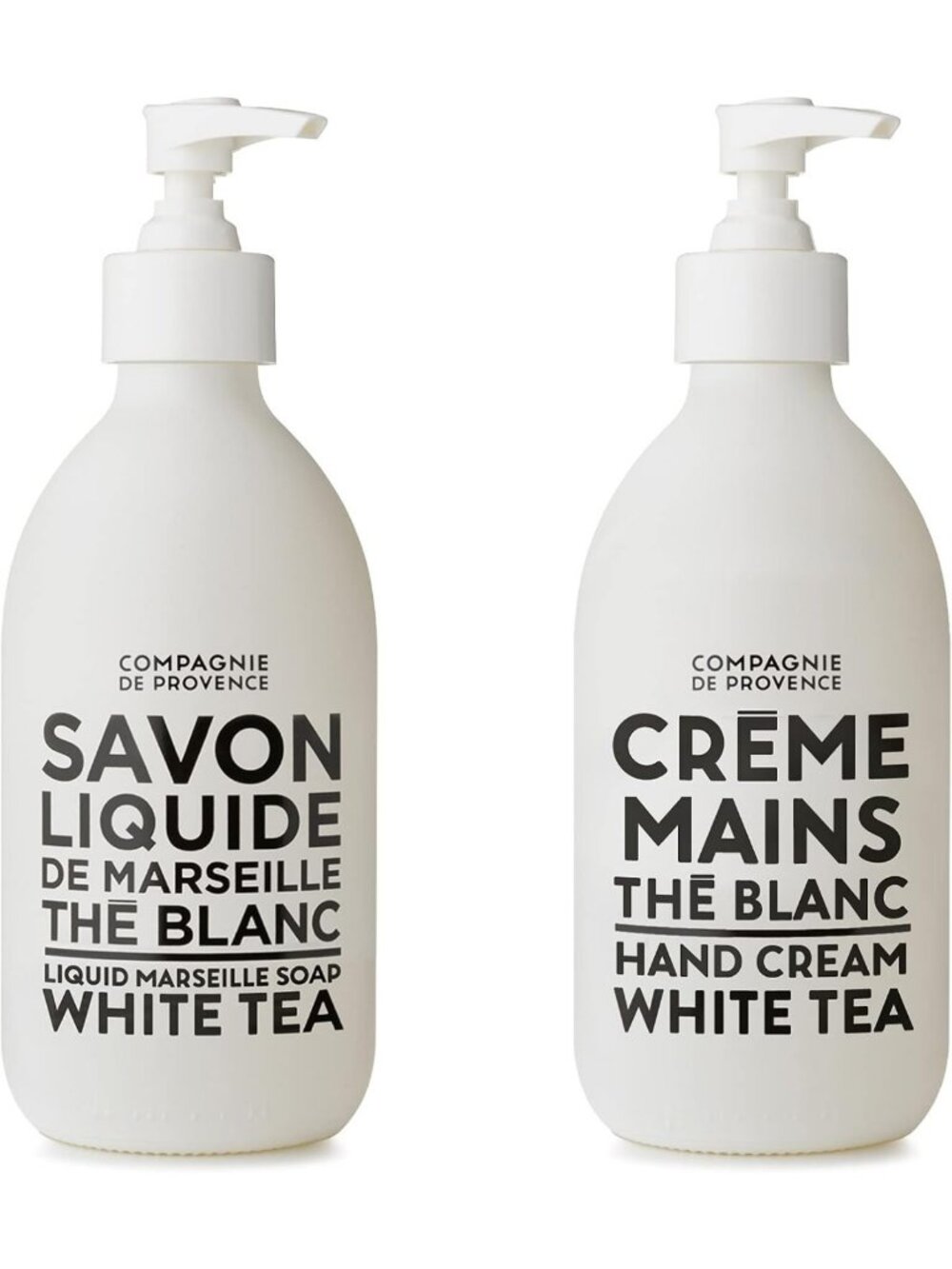 Luxurious Marseille Liquid Soap & Hand Cream Duo - White Tea Scent, Moisturizing